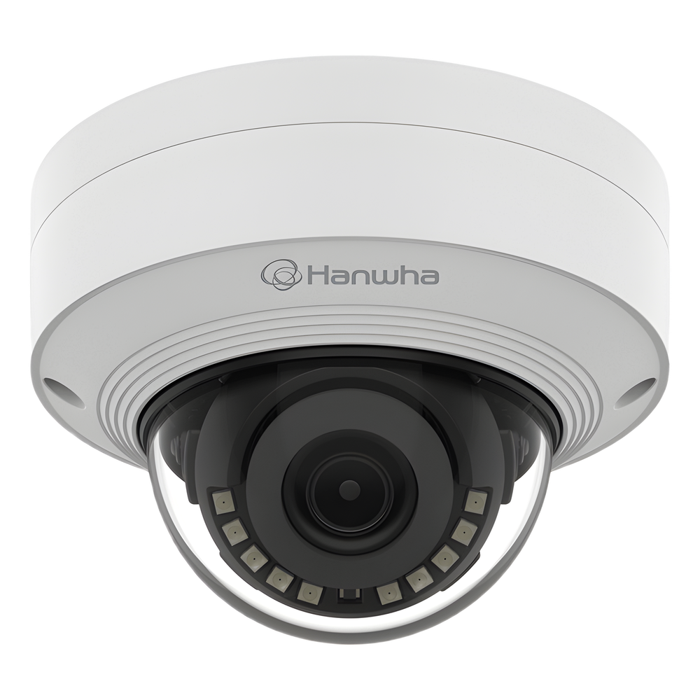 Hanwha Techwin Wisenet - QNV-C9011R - Cámara IP Tipo domo Antivandálica 8 Megapíxel / Lente fijo 3 mm / IR 20M / WDR 120db / IP66 / H.265 & WiseStream / Inteligencia