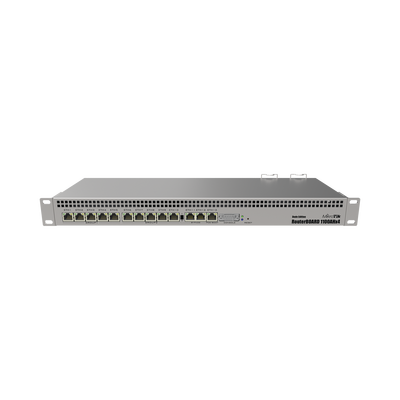 RB1100AHx4, CPU 4 Núcleos, 13 Puertos Gigabit Ethernet, 1 GB Memoria, Licencia Nivel 6 - MIKROTIK