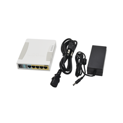 (RB260GSP) Switch Mikrotik 5 puertos PoE (Pasivo) (1in/4out) Gigabit Ethernet y 1 SFP MIKROTIK - Vista 4