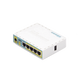 (hEX PoE LITE) RouterBoard, 5 Puertos Fast Ethernet, 4 con PoE Pasivo, 1 Puerto USB MIKROTIK - Vista 3