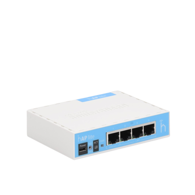 (hAP Lite) 4 Puertos Fast Ethernet y  Wi-Fi 2.4 GHz 802.11 b/g/n MIKROTIK - Vista 3
