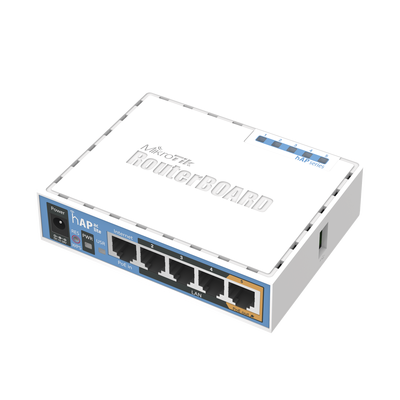 (hAP ac lite) 5 Puertos Fast Ethernet, WiFi Doble Banda 802.11ac - MIKROTIK