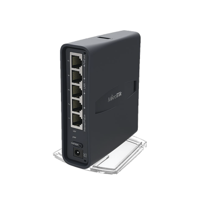 (hAP ac lite Tower) 5 Puertos Fast Ethernet, WiFi Doble Banda 802.11ac, Base tipo Torre MIKROTIK - Vista 3
