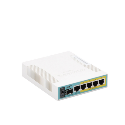 (hEX PoE) Routerboard 5 puertos Gigabit Ethernet PoE 802.3at, 1 Puerto USB MIKROTIK - Vista 4