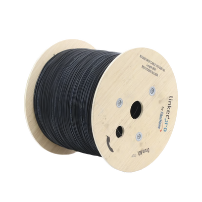 Carrete de 2 km de Fibra Óptica Aérea Tipo Drop Redonda (Figura 0) G.657A2, Monomodo, 1 Hilo, Forro de 3 mm - LINKEDPRO BY...