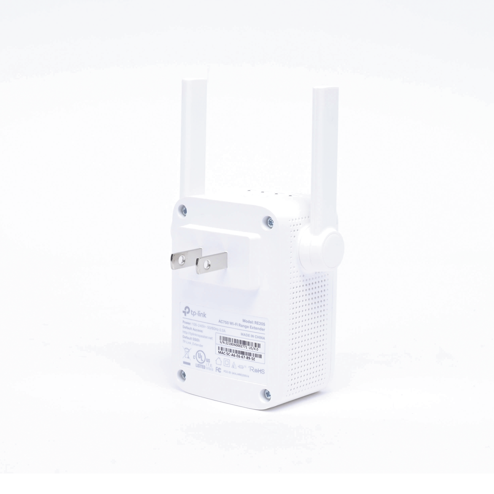 Extensor de Cobertura WiFi / Doble Banda 2.4 y 5 GHz / 750 Mbps / 2 Antenas Externas / Puerto Ethernet 10/100 Mbps / 2.56 x 2.56 x | SIERRA STORE