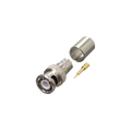 Conector Coaxial BNC Macho / Anillo Plegable / Bronce Niquelado / Contacto Oro / Teflón / RG-8/U, LMR-400, CNT-400, 9913 | SIERRA STORE