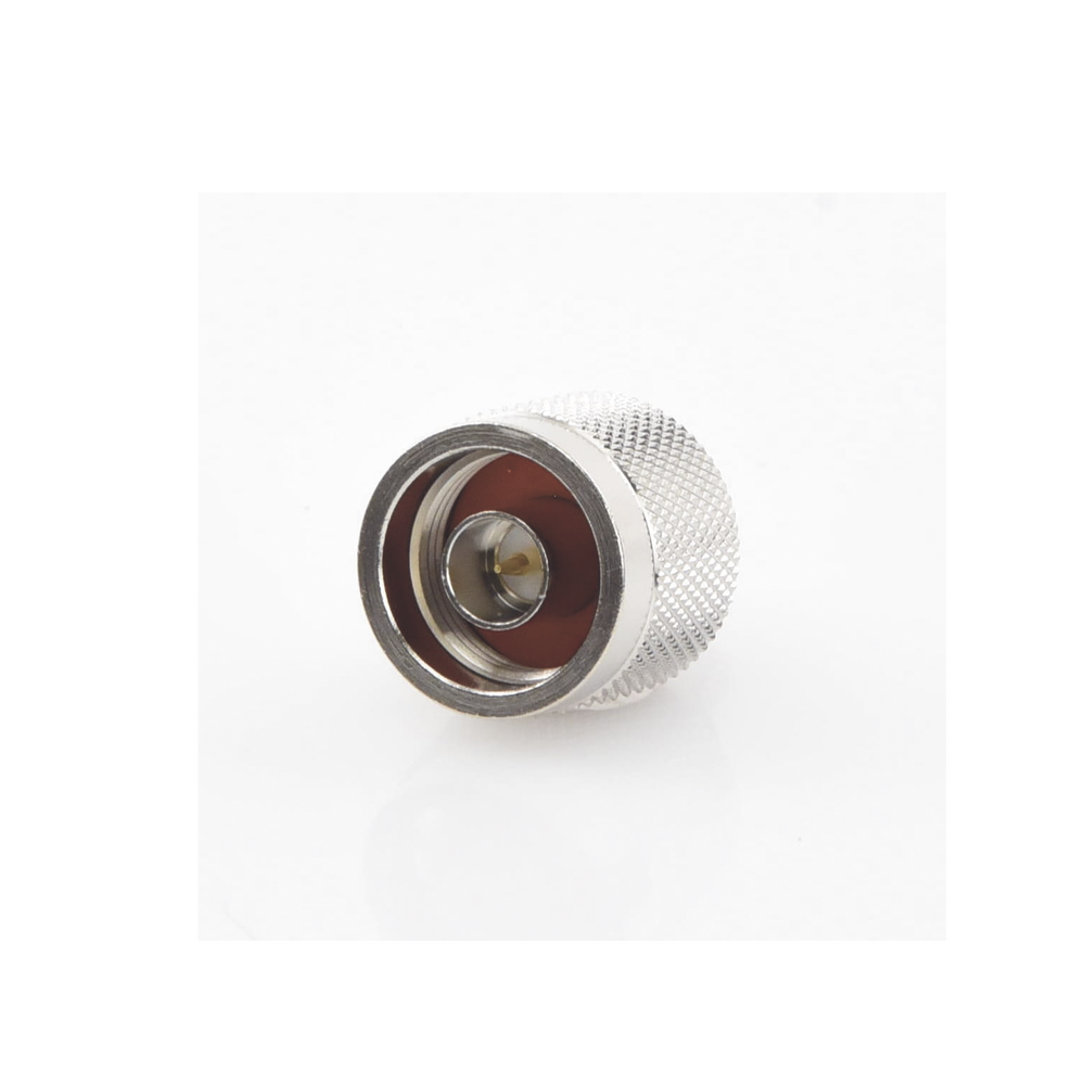 Conector N Macho, Anillo Plegable y Pin Cautivo para RG-8/X, 9258, LMR-240, Níquel/ Oro/ Teflón. | SIERRA STORE