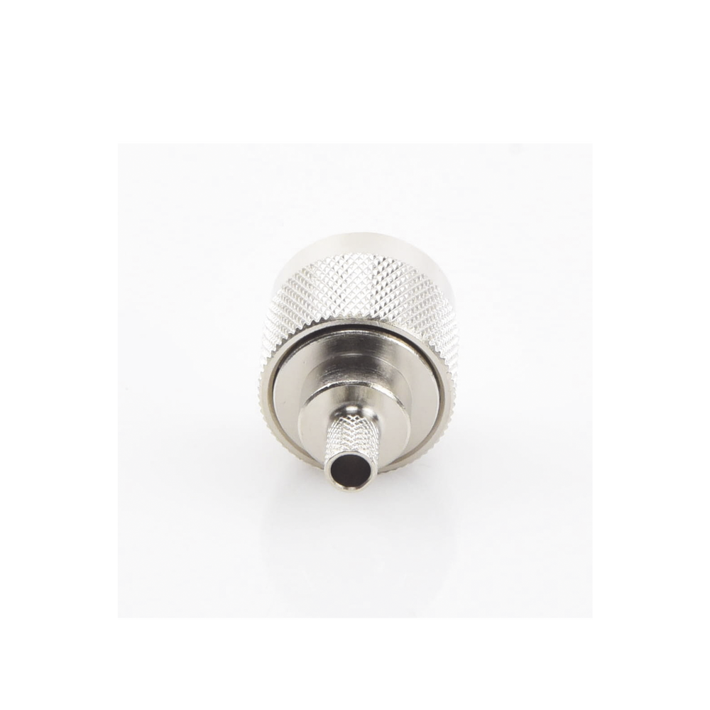 Conector N Macho, Anillo Plegable y Pin Cautivo para RG-8/X, 9258, LMR-240, Níquel/ Oro/ Teflón. | SIERRA STORE