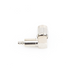 Conector RF TNC Macho / Ángulo Recto / Ensamblaje Anillo Plegable / Bronce Niquelado / Contacto Oro / Dieléctrico Teflón | SIERRA STORE