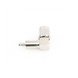 Conector RF TNC Macho / Ángulo Recto / Ensamblaje Anillo Plegable / Bronce Niquelado / Contacto Oro / Dieléctrico Teflón | SIERRA STORE