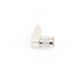 Conector RF TNC Macho / Ángulo Recto / Ensamblaje Anillo Plegable / Bronce Niquelado / Contacto Oro / Dieléctrico Teflón | SIERRA STORE