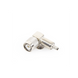Conector RF TNC Macho / Ángulo Recto / Ensamblaje Anillo Plegable / Bronce Niquelado / Contacto Oro / Dieléctrico Teflón | SIERRA STORE