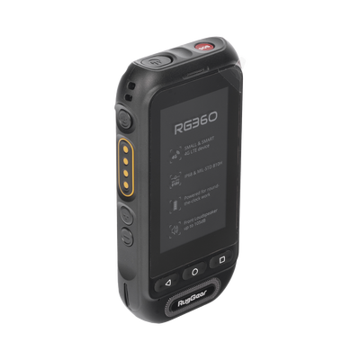 RugGear Radio PoC LTE, IP68 Resistente al Agua, Pantalla Táctil 3", Compatible con NXRadio y TASSTA - RUGGEAR