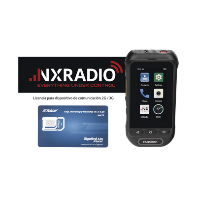 KIT Radio RG360 +12 Meses Servicio NXRADIOTERMINAL + SIM YOBI 1GB Mensual por 12 Meses - NXRADIO