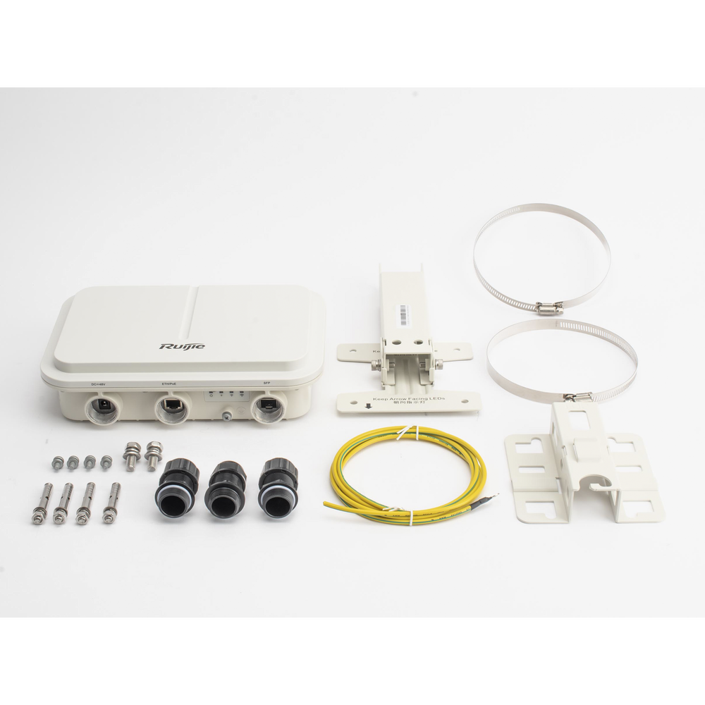 Punto de Acceso Wi-Fi 6 / 2975 Mbps / Omnidireccional 360° / Doble Banda 2.4/5 GHz / IP68 / Puerto SFP / MU-MIMO 2x2 | SIERRA STORE