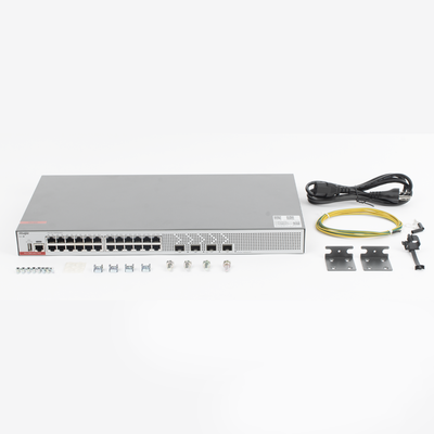 Switch de Acceso Capa 3 con doble Chip para Alta Disponibilidad Ideal en Redes Empresariales con 24 puertos Gigabit y 4 SF...