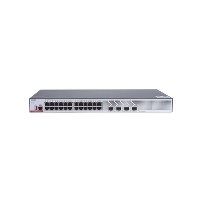 Switch de Acceso Capa 3 con doble Chip para Alta Disponibilidad Ideal en Redes Empresariales con 24 puertos Gigabit y 4 SF...