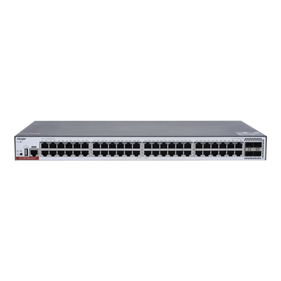 RG-CS83-48GT4XS-PD Switch Administrable Capa 3 PoE con 48 puertos Gigabit 802.3af/at + 4 SFP+ para fibra 10Gb, hasta 1,480...