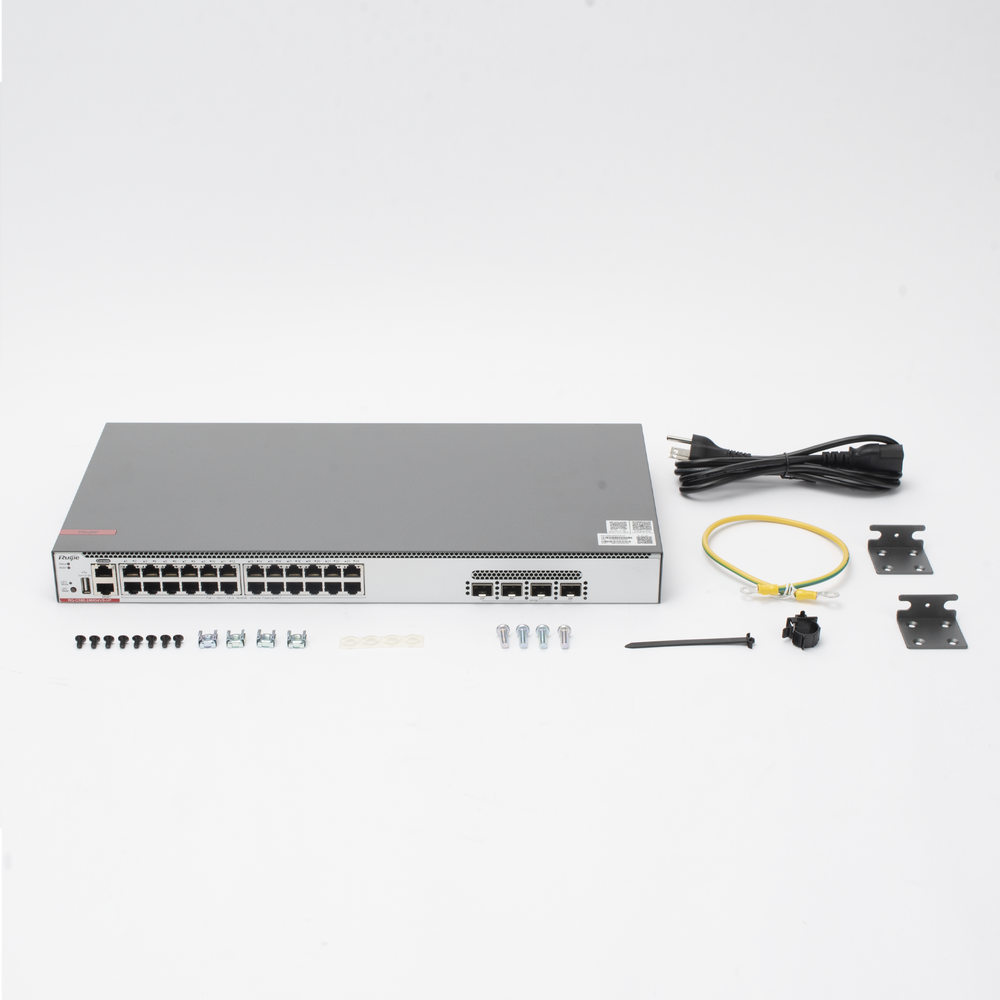 Switch Core PoE / 24 puertos Multi-Gigabit 5Gb/2.5Gb/1Gb/100M / 4x SFP28 25Gb / 802.3bt 370W / Capa 3 | SIERRA STORE