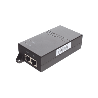 Inyector PoE estándar 30 watts, Compatible Multi-marcas, Detección Inteligente Anti Accidentes (802.3at / Gigabit) RUIJIE ...