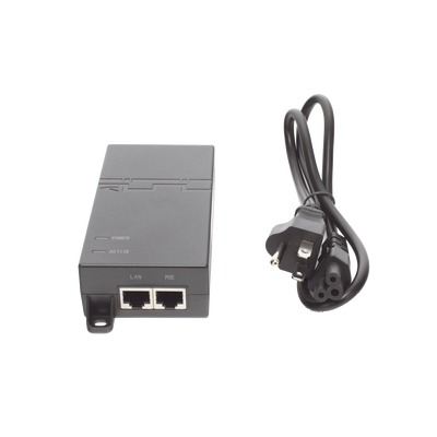 Inyector PoE estándar 30 watts, Compatible Multi-marcas, Detección Inteligente Anti Accidentes (802.3at / Gigabit) RUIJIE ...