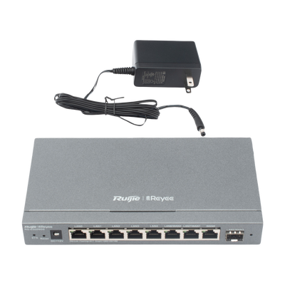 Router Balanceador con Función SD-WAN, Hasta 4 Servicios de Internet y hasta 200 clientes con desempeño de 600 Mbps RUIJIE...