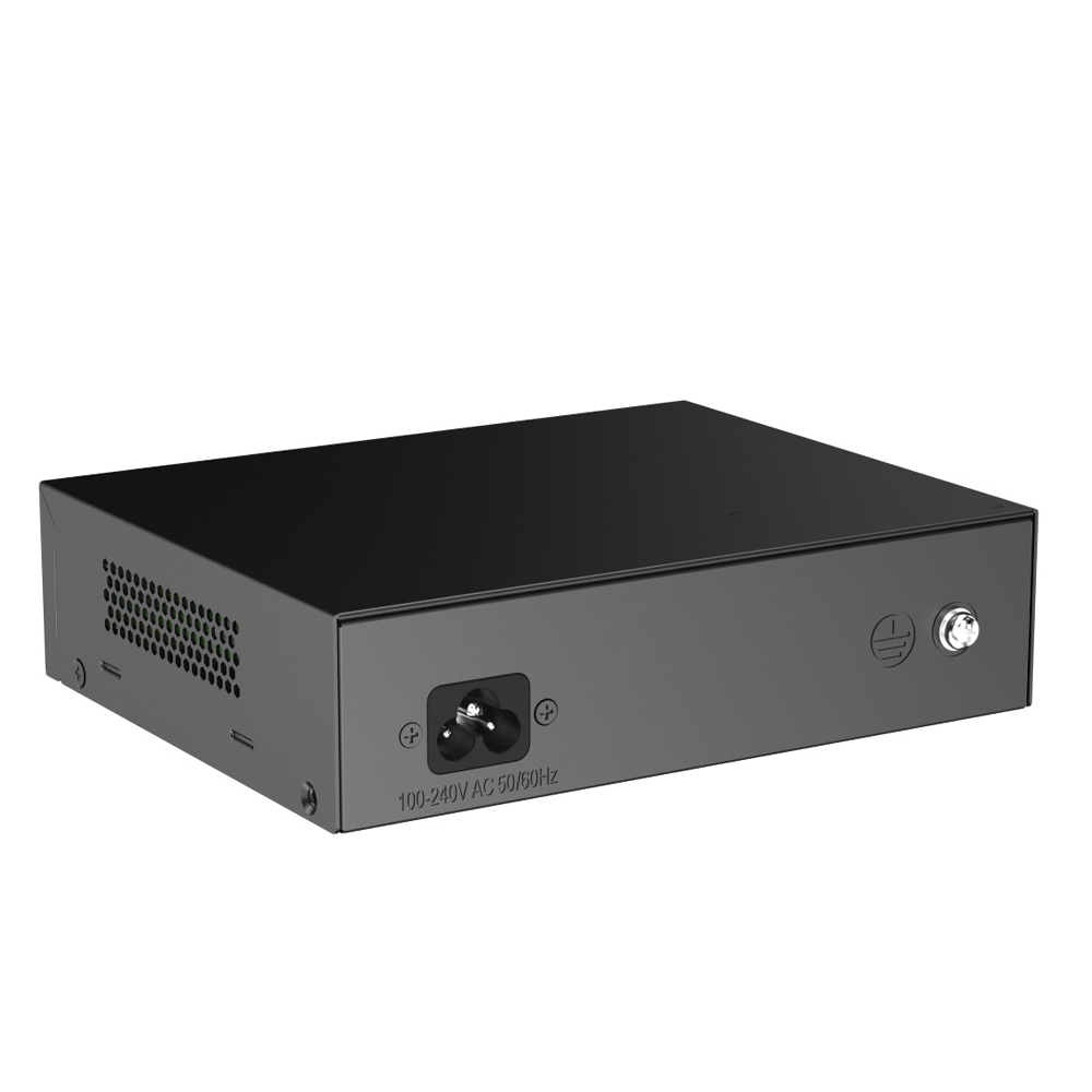 Switch PoE+ / 6 Puertos 10/100 Mbps / 54W PoE Total / No Administrable / Sin Ventilador | SIERRA STORE