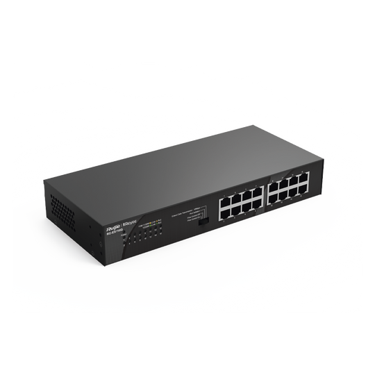 Switch No Administrable / 16 Puertos Gigabit / 32 Gbps / Fanless / Protección 4 kV | SIERRA STORE