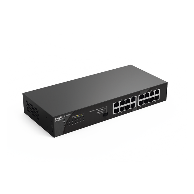 Switch No Administrable / 16 Puertos Gigabit / 32 Gbps / Fanless / Protección 4 kV | SIERRA STORE