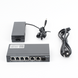Switch Administrable con 4 puertos Gigabit PoE, 2 Uplink Gigabit y 1 Uplink Gigabit para Fibra SFP en combo, gestión gratu...