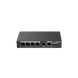 Switch Administrable con 4 puertos Gigabit PoE, 2 Uplink Gigabit y 1 Uplink Gigabit para Fibra SFP en combo, gestión gratu...