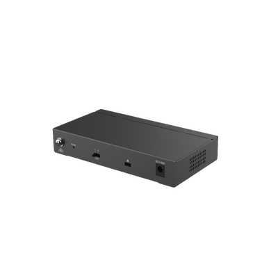 Switch Administrable con 4 puertos Gigabit PoE, 2 Uplink Gigabit y 1 Uplink Gigabit para Fibra SFP en combo, gestión gratu...