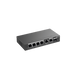 Switch Administrable con 4 puertos Gigabit PoE, 2 Uplink Gigabit y 1 Uplink Gigabit para Fibra SFP en combo, gestión gratu...