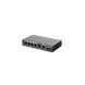 Switch Administrable con 4 puertos Gigabit PoE, 2 Uplink Gigabit y 1 Uplink Gigabit para Fibra SFP en combo, gestión gratu...