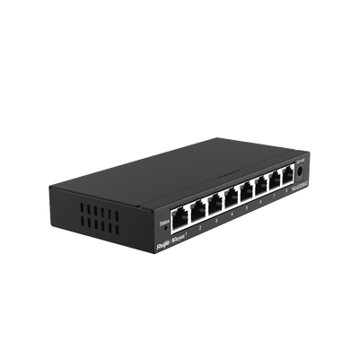 Switch Administrable con 8 puertos Gigabit, gestión gratuita desde la nube RUIJIE - Vista 2