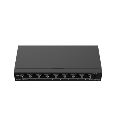 Switch Administrable con 8 puertos Gigabit, gestión gratuita desde la nube RUIJIE - Vista 3