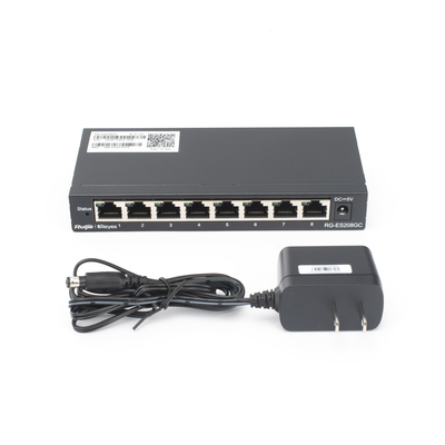 Switch Administrable con 8 puertos Gigabit, gestión gratuita desde la nube RUIJIE - Vista 7
