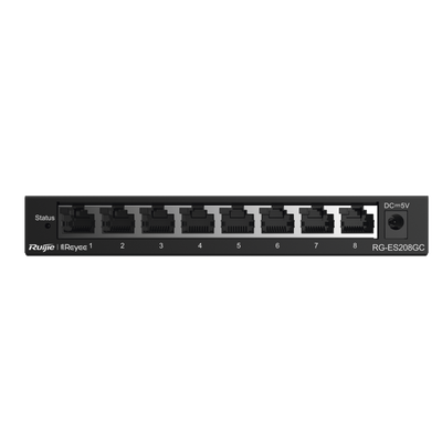 Switch Administrable con 8 puertos Gigabit, gestión gratuita desde la nube - RUIJIE
