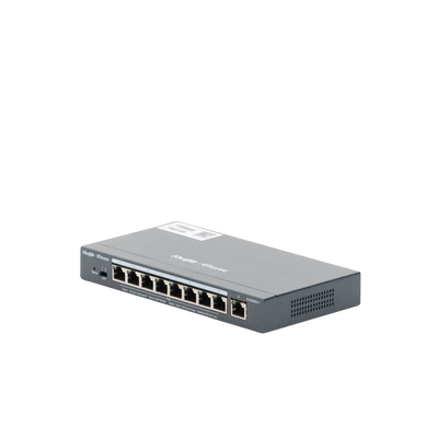 Switch Administrable 8 Puertos PoE+ 802.3af/at Gigabit, gestión gratuita desde la nube, 120w RUIJIE - Vista 6