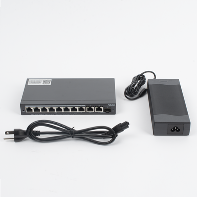 Switch Administrable con 8 puertos Gigabit PoE, 2 Uplinks Gigabit (1 SFP), gestión gratuita desde la nube RUIJIE - Vista 6