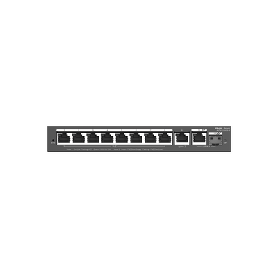 Switch Administrable con 8 puertos Gigabit PoE, 2 Uplinks Gigabit (1 SFP), gestión gratuita desde la nube RUIJIE - Vista 3