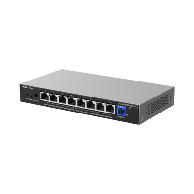 e-Lighten ONU / Switch PoE+ Hibrido, Capa 2 con un Puerto PON 1G SC/UPC y 8 Puertos Ethernet PoE+ 1G hasta 120 Watts y 100...
