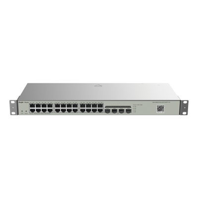 Switch Administrable L2, 24 Puertos Eth 1G, 4 puertos SFP 1G, Administración Remota en la Nube. RUIJIE - Vista 2