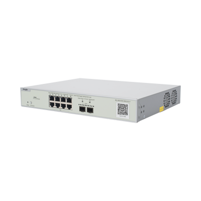 Switch Multi-Gigabit PoE+ Capa 2 con 8 Puertos 2.5G PoE+ hasta 240W y 2 Uplink SFP+ 10G ,Administrable Cloud, Diseñado Par...