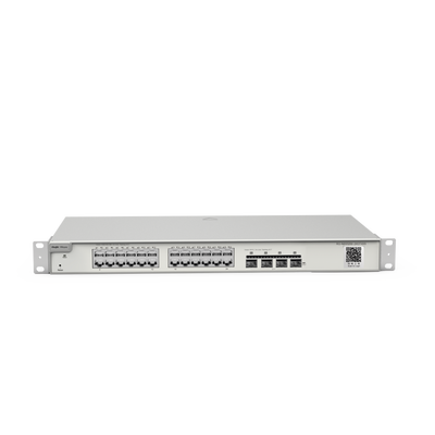 Switch Administrable Capa 3 con 24 puertos Gigabit + 4 SFP+ para fibra 10Gb, gestión gratuita desde la nube - RUIJIE