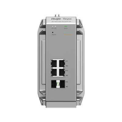Switch Industrial PoE hasta , Ideal para temperaturas Extremas y protección contra descargas, 4 Puertos Gigabit PoE 802.3 ...