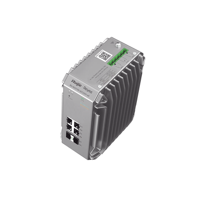 Switch Industrial PoE hasta , Ideal para temperaturas Extremas y protección contra descargas, 4 Puertos Gigabit PoE 802.3 ...