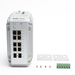 Switch Industrial PoE, Ideal para temperaturas Extremas y protección contra descargas, 8 puertos Gigabit PoE 802.3af/at + ...
