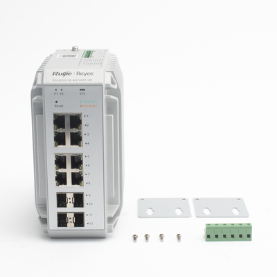 Switch Industrial PoE, Ideal para temperaturas Extremas y protección contra descargas, 8 Puertos Gigabit PoE 802.3 af/at, ...